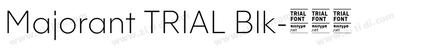 Majorant TRIAL Blk字体转换